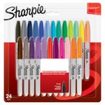 Sharpie Permanent Marker Fine Assorted (Pack of 24) 2065405