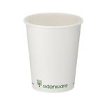 Go-Pak Single Wall Coffee Cup PLA Lined 8oz White (Pack of 1000) B01022