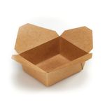 Go-Pak Deli Box 8 Inch Fold Top Medium Kraft (Pack of 300) D40702