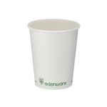Go-Pak Single Wall Coffee Cup 8oz PLA Lined 20x50 Cups White (Pack of 1000) B01022EU