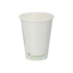 Go-Pak Single Wall Coffee Cup 12oz PLA Lined 20x50 Cups White (Pack of 1000) B01023EU