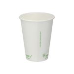Go-Pak Single Wall Coffee Cup 12oz PLA Lined 20x50 Cups White (Pack of 1000) B01023EU