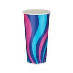 Go-Pak Single Wall Cold Paper Cup PE Lined 22oz Assorted (Pack of 1000) D01106