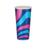 Go-Pak Single Wall Cold Paper Cup PE Lined 22oz Assorted (Pack of 1000) D01106