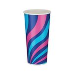 Go-Pak Single Wall Cold Paper Cup PE Lined 22oz Assorted (Pack of 1000) D01106