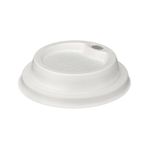 Go-Pak Moulded Fibre Coffee Cup Lid 8oz White (Pack of 1000) D06031
