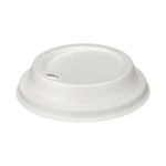 Go-Pak Moulded Fibre Coffee Cup Lid 12 to 16oz White (Pack of 1000) D06032