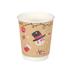 Go-Pak Double Wall Christmas Icons Hot Cup 8oz Pack of 500 XQ04122XM