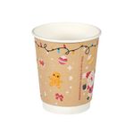 Go-Pak Double Wall Christmas Icons Hot Cup 8oz Pack of 500 XQ04122XM