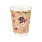 Go-Pak Double Wall Christmas Icons Hot Cup 12oz Pack of 500 XQ04133XM