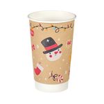 Go-Pak Double Wall Christmas Icons Hot Cup 16oz Pack of 500 XQ04144XM