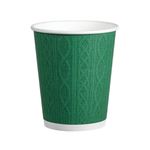 Go-Pak Embossed Xmas Jumper Cup 8oz Assorted Pack of 500 XD04062XM
