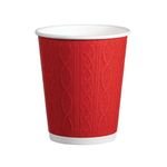 Go-Pak Embossed Xmas Jumper Cup 8oz Assorted Pack of 500 XD04062XM