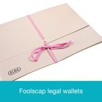 Elba Legal Wallet 75mm Foolscap Buff Pack of 25 100080792