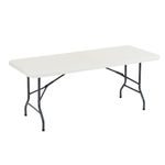 Hoya steel framed table with blow moulded top - 1520 wide