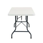 Hoya steel framed table with blow moulded top - 1830 wide