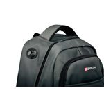 Monolith 15.6 Inch Business Commuter Laptop Backpack USB/Headphone Port Charcoal 9114D