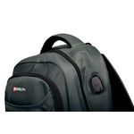 Monolith 15.6 Inch Business Commuter Laptop Backpack USB/Headphone Port Charcoal 9114D