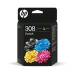 HP 308 Original Ink Cartridge Black/Tri-color Combo 6L6S6UE