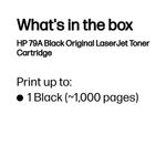 HP 79A Original LaserJet Toner Cartridge Black CF279A