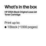 HP 205A Original LaserJet Toner Cartridge Black CF530A