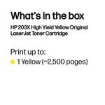 HP 203X Original LaserJet Toner Cartridge High Yield Yellow CF542X