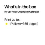 HP 951 Original Ink Cartridge 8-ml Yellow CN052AE