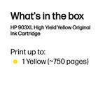 HP 903XL Original Ink Cartridge High Yield Yellow T6M11AE