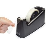 Rapesco Germ-Savvy 500 Tape Dispenser Heavy Duty Black RPTD500B