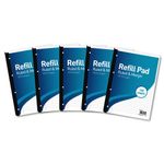Hamelin 8mm Ruled/Margin Refill Pad A4 80 Sheet (Pack of 5) 400127657