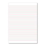 Hamelin Handwriting Book 4/16mm Lined 80Pg A4 Red Pack of 50 400185756
