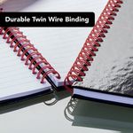 BlackNRed Hardback Wirebound Recycled Notebook A4 (Pack of 2) 400194990