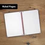 BlackNRed Hardback Wirebound Recycled Notebook A4 (Pack of 2) 400194990