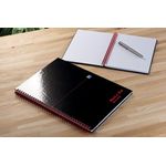 BlackNRed Hardback Wirebound Recycled Notebook A4 (Pack of 2) 400194990