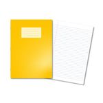 Hamelin Oxford Exercise Book 8mm Lined 80 Page A4 Yellow (Pack of 50) 400136166