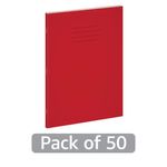 Hamelin Exercise Book 8mm Lined 80 Page A4+ Red (Pack of 50) 400206470