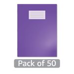 Hamelin Oxford Exercise Book 8mm Lined 80 Page A4+ Purple (Pack of 50) 400206517
