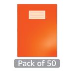 Hamelin Oxford Exercise Book 8mm Lined 80 Page A4+ Orange (Pack of 50) 400206518