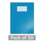 Hamelin Oxford Exercise Book 10mm Squared 80 Page A4+ Light Blue (Pack of 50) 400206535