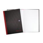 Black n' Red Casebound Smart Ruled Hardback Notebook A4 100080428