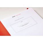 Black n' Red Casebound Hardback Notebook Ruled A4 Black 400038675