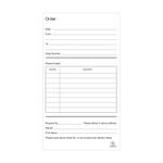 Challenge Carbonless Duplicate Order Book 100 Sets 210x130mm (Pack of 5) 100080400