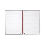 Black n' Red Wirebound Ruled Hardback Notebook A4 (Pack of 5) 100103711