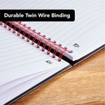 Black n' Red Wirebound Ruled Perforated Hardback Notebook A4 (Pack of 5) 100102248