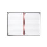 Black n' Red Wirebound Ruled Polypropylene Notebook 140 Pages A5 (Pack of 5) 100080140