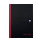 Black n' Red Casebound Ruled Hardback Notebook A4 (Pack of 5) 100080446