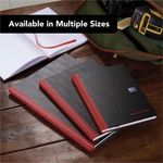 Black n' Red Casebound Hardback Notebook 192 Pages A5 (Pack of 5) 100080459