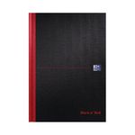 Black n' Red Casebound Ruled Hardback Notebook A4 100080473