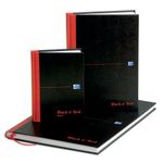 Black n' Red Casebound Narrow Ruled Hardback Notebook A4 (Pack of 5) 100080474