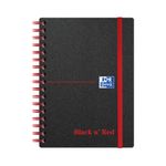 Black n' Red Wirebound Polypropylene Ruled Notebook 140 Pages A6 (Pack of 5) 100080476